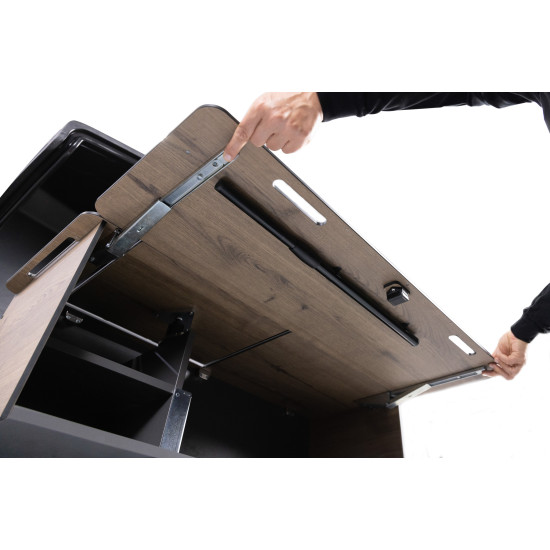 БАГАЖНИК ЗА ТЕГЛИЧ TowBox Camper Life (къс модел) с вграден шкаф за кухня