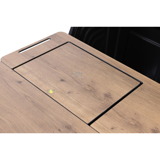 БАГАЖНИК ЗА ТЕГЛИЧ TowBox Camper Life (къс модел) с вграден шкаф за кухня