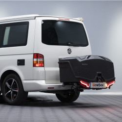 БАГАЖНИК ЗА ТЕГЛИЧ TowBox Camper Life (къс модел) с вграден шкаф за кухня