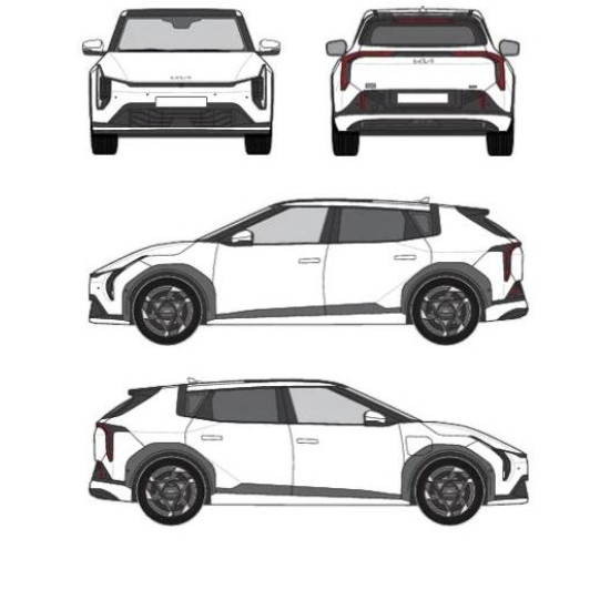 БАГАЖНИК ГРЕДИ CRUZ AIRO FIX DARK Kia EV4 5d (I/CT - fixpoint) (2025-->)