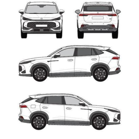 БАГАЖНИК ГРЕДИ CRUZ AIRO FIX DARK MG HS 5d (II - integrated railing) (2024-->)