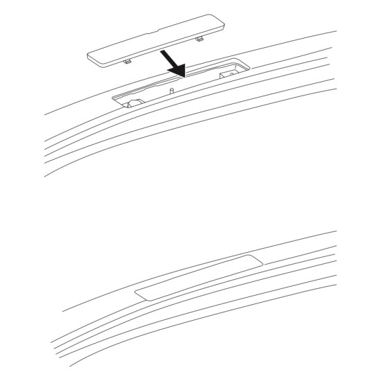 БАГАЖНИК ГРЕДИ CRUZ AIRO FIX DARK Lexus NX 5d (I/AZ20 - integrated railing) (2021-->)
