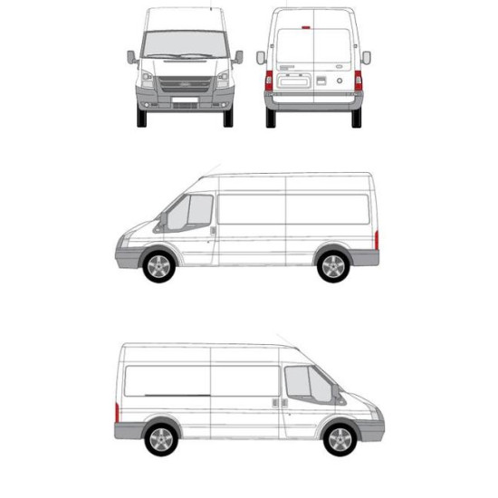 БАГАЖНИК ТОВАРНА СКАРА CRUZ EVO RACK MODULE Ford Transit L3H2 (IV) (2000-->2013)