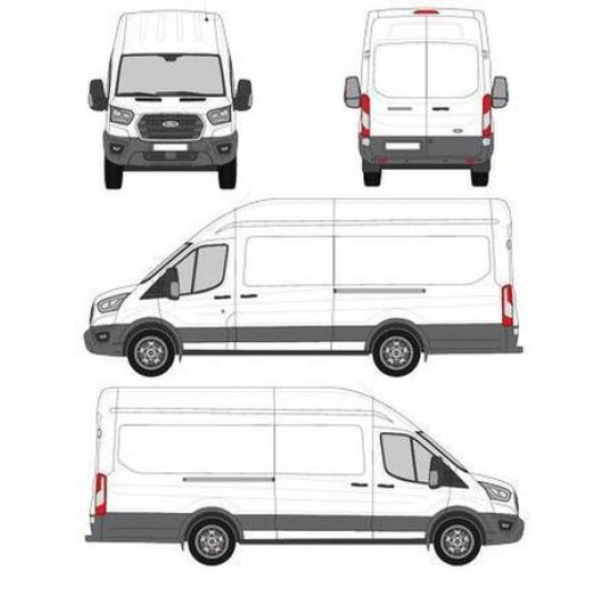 БАГАЖНИК ТОВАРНА СКАРА CRUZ EVO RACK MODULE Ford Transit L4H3 (V) (2014-->)