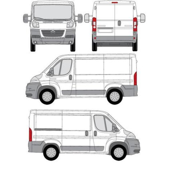БАГАЖНИК ТОВАРНА СКАРА CRUZ EVO RACK MODULE Citroën Jumper L1H1 (III) (2006-->2014)