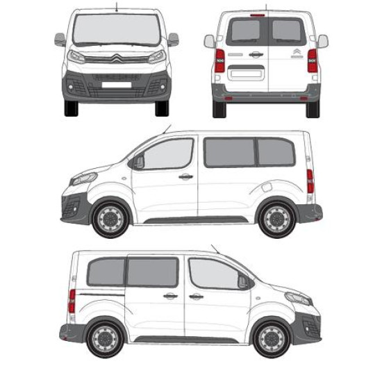 БАГАЖНИК ТОВАРНА СКАРА CRUZ EVO RACK MODULE Citroën Spacetourer L1H1 (XS/compact - 4 fixpoint) (2016-->)