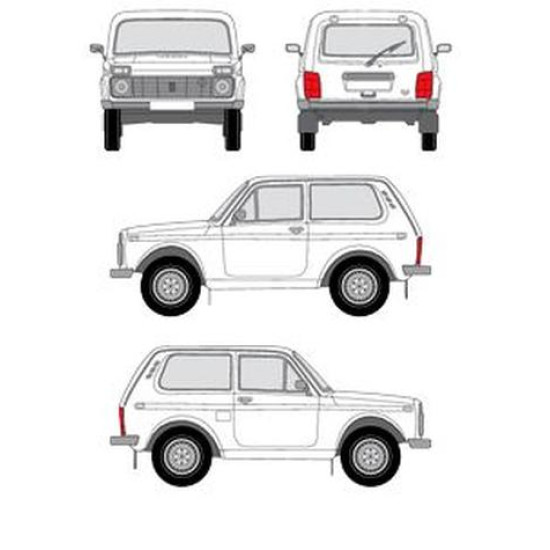 БАГАЖНИК ГРЕДИ CRUZ ALU CARGO AF2 за Lada Niva 3d (rain gutters) (1977-->)