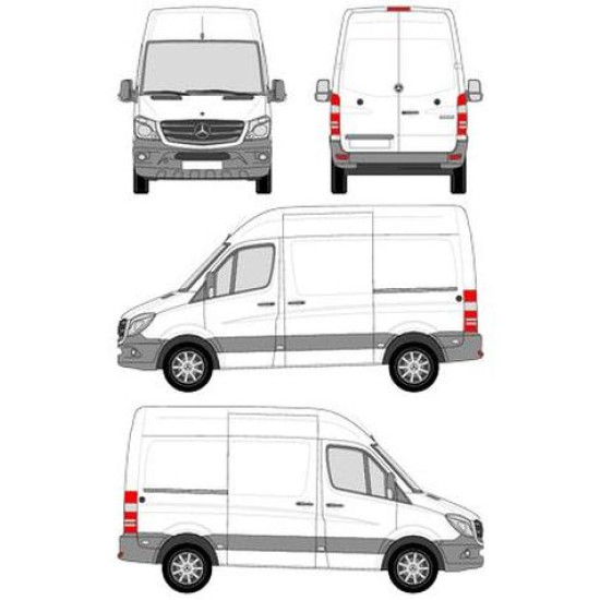 БАГАЖНИК ТОВАРНА СКАРА CRUZ EVO RACK MODULE Mercedes Sprinter L1H2 (II/906) (2006-->2018)