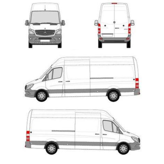 БАГАЖНИК ТОВАРНА СКАРА CRUZ EVO RACK MODULE Mercedes Sprinter L3H2 (II/906) (2006-->2018)