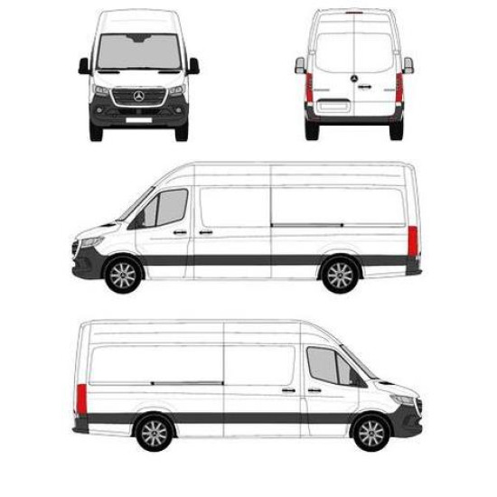 БАГАЖНИК ТОВАРНА СКАРА CRUZ EVO RACK MODULE Mercedes Sprinter L3H2 (III - LWB/high roof) (2018-->)