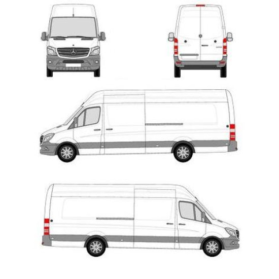 БАГАЖНИК ТОВАРНА СКАРА CRUZ EVO RACK MODULE Mercedes Sprinter L4H2 (II/906) (2006-->2018)