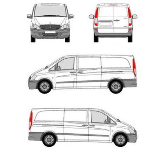 БАГАЖНИК ТОВАРНА СКАРА CRUZ EVO RACK MODULE Mercedes Vito L3H1/extralong (W639) (2003-->2014)