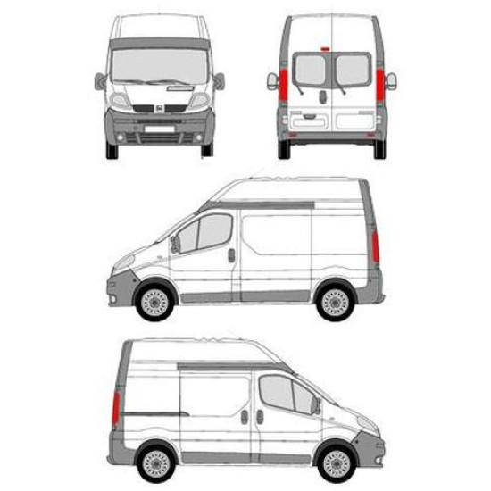 БАГАЖНИК ТОВАРНА СКАРА CRUZ EVO RACK MODULE Nissan Primastar L1H2 (X83) (2002-->2016)