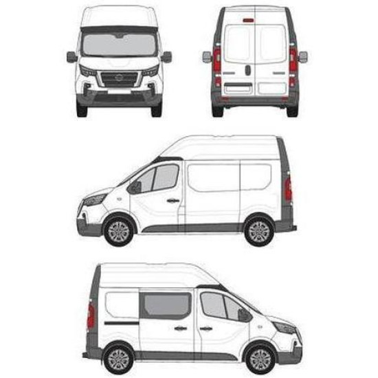 БАГАЖНИК ТОВАРНА СКАРА CRUZ EVO RACK MODULE Nissan Primastar L1H2 (X82) (2022-->)