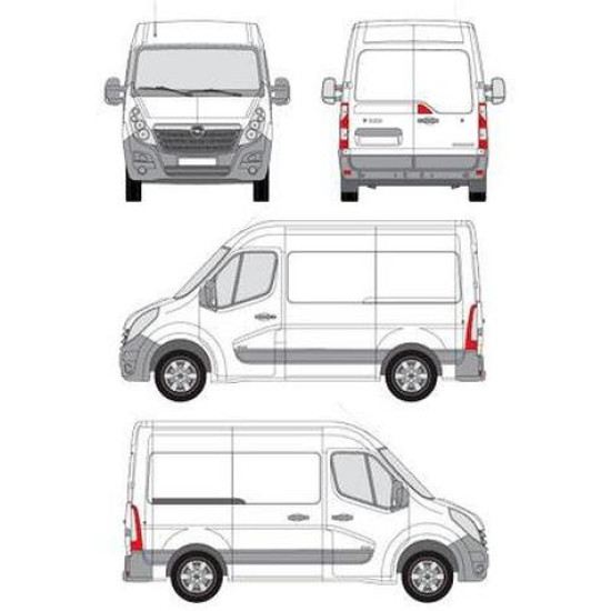 БАГАЖНИК ТОВАРНА СКАРА CRUZ EVO RACK MODULE Opel / Vauxhall Movano L1H2 (III) (2010-->2021)