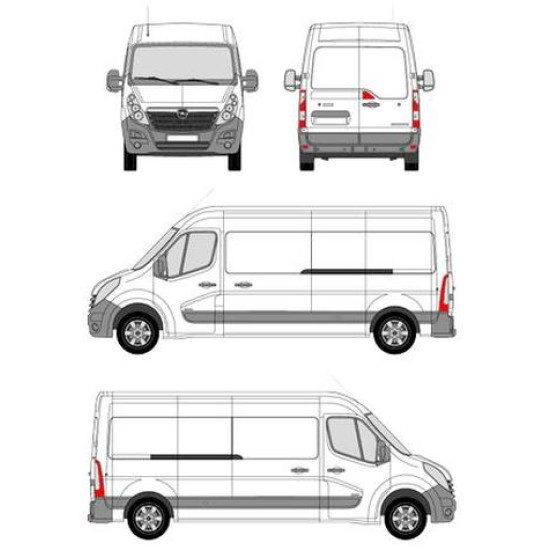 БАГАЖНИК ТОВАРНА СКАРА CRUZ EVO RACK MODULE Opel / Vauxhall Movano L3H2 (III) (2010-->2021)