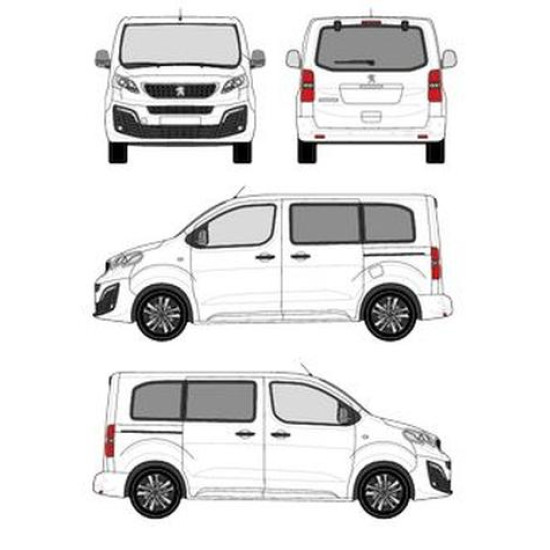 БАГАЖНИК ТОВАРНА СКАРА CRUZ EVO RACK MODULE Peugeot Traveller L1H1 (XS/compact - 4 fixpoint) (2016-->)