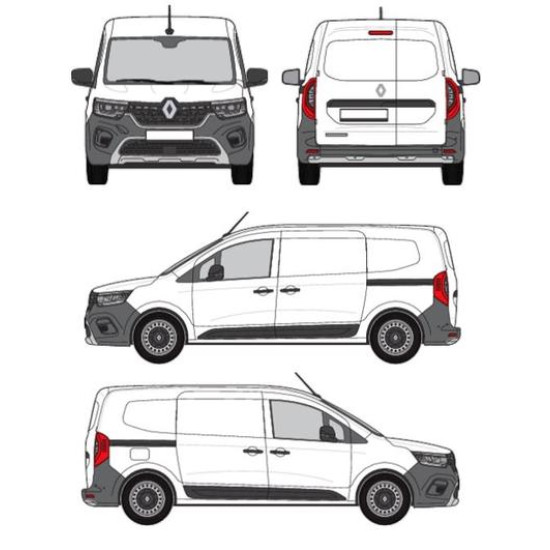 БАГАЖНИК ТОВАРНА СКАРА CRUZ EVO RACK MODULE Renault Kangoo Maxi (III - rear doors) (2021-->)