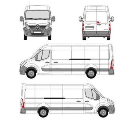 БАГАЖНИК ТОВАРНА СКАРА CRUZ EVO RACK MODULE Renault Master L4H2 (III) (2010-->2024)