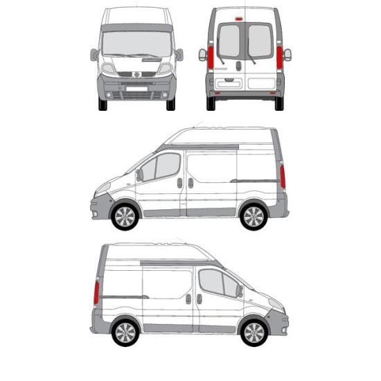 БАГАЖНИК ТОВАРНА СКАРА CRUZ EVO RACK MODULE Renault Trafic L1H2 (II/X83) (2001-->2014)