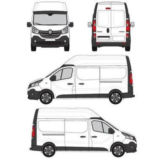 БАГАЖНИК ТОВАРНА СКАРА CRUZ EVO RACK MODULE Renault Trafic L2H2 (III/X82) (2014-->)