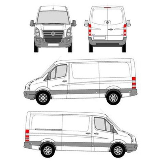 БАГАЖНИК ТОВАРНА СКАРА CRUZ EVO RACK MODULE Volkswagen Crafter L2H1 (2006-->2017)