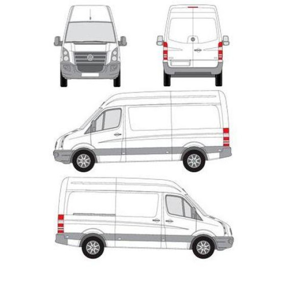 БАГАЖНИК ТОВАРНА СКАРА CRUZ EVO RACK MODULE Volkswagen Crafter L2H2 (2006-->2017)