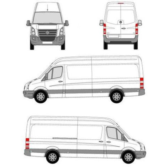 БАГАЖНИК ТОВАРНА СКАРА CRUZ EVO RACK MODULE Volkswagen Crafter L3H2 (2006-->2017)