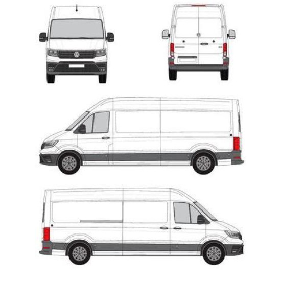 БАГАЖНИК ТОВАРНА СКАРА CRUZ EVO RACK MODULE Volkswagen Crafter L4H3 (without lights on the roof) (2017-->)