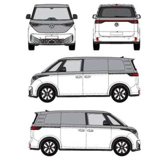 БАГАЖНИК ТОВАРНА СКАРА CRUZ EVO RACK MODULE Volkswagen ID.Buzz 5d (fixpoint - tailgate) (2022-->)