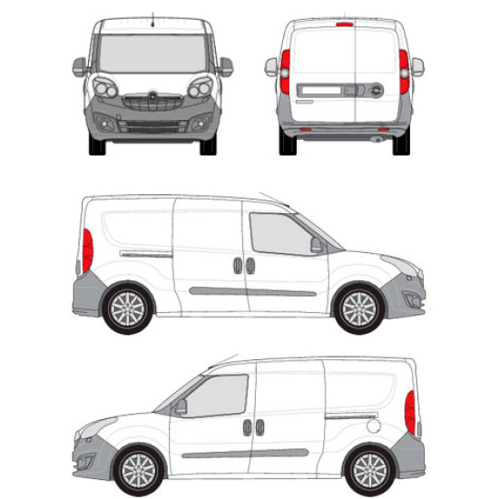БАГАЖНИК ТОВАРНА СКАРА CRUZ EVO RACK MODULE Opel / Vauxhall Combo L2H1 (D) (2012-->2018)