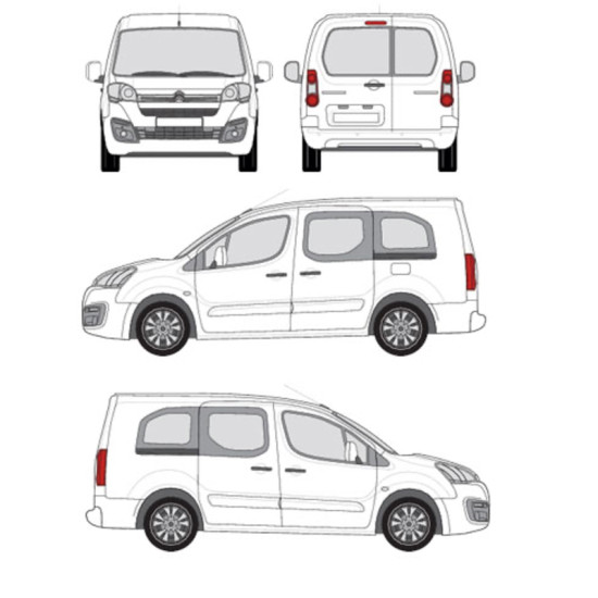 БАГАЖНИК ТОВАРНА СКАРА CRUZ EVO RACK MODULE Citroën Berlingo (II) (2008-->2018)