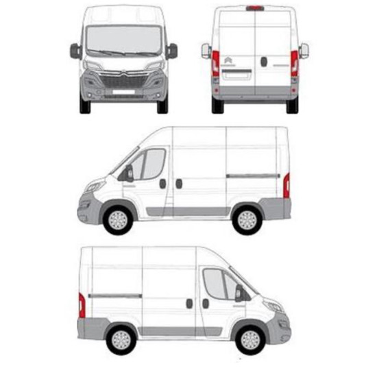 БАГАЖНИК ТОВАРНА СКАРА CRUZ EVO RACK MODULE Citroën Jumper L1H1 (III.2) (2014-->)