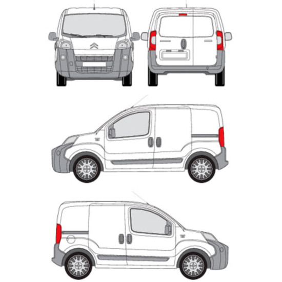 БАГАЖНИК ЗА ТОВАРНИ АВТОМОБИЛИ CRUZ ALU CARGO AF2 Citroën Nemo (III) (2008-->)