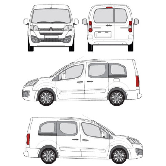 БАГАЖНИК ТОВАРНА СКАРА CRUZ EVO RACK MODULE Citroën Berlingo L2/long (II/B9) (2008-->2018)