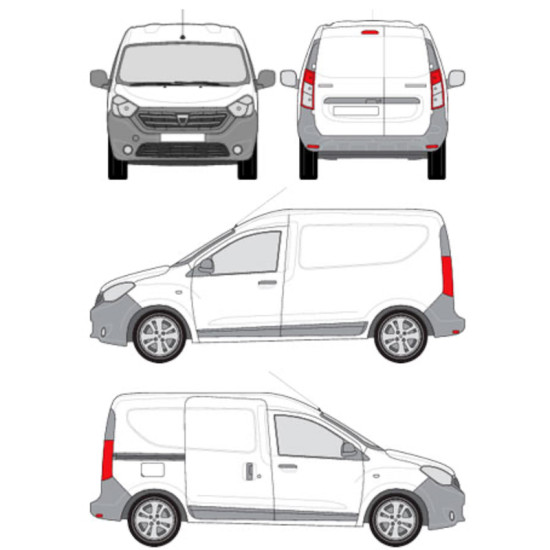 БАГАЖНИК ТОВАРНА СКАРА CRUZ EVO RACK MODULE Dacia Dokker Van (2013-->)