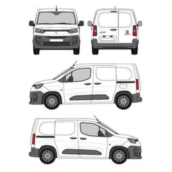 БАГАЖНИК ТОВАРНА СКАРА CRUZ EVO RACK MODULE Fiat Doblo M/e-Doblo M (III) (2022-->)