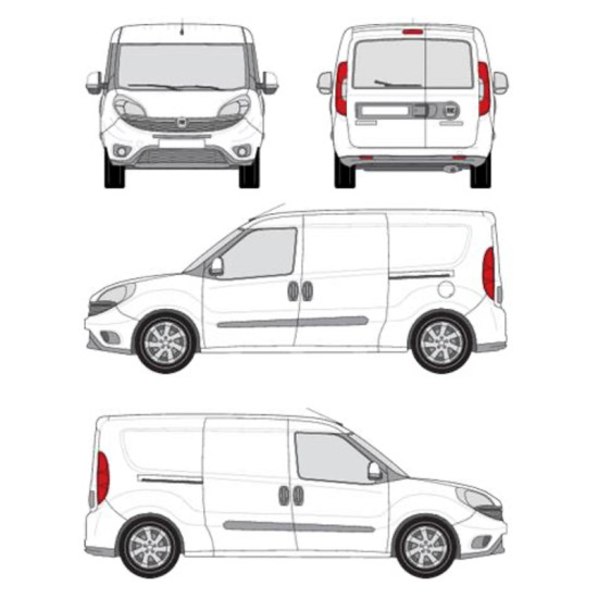 БАГАЖНИК ТОВАРНА СКАРА CRUZ EVO RACK MODULE Fiat Doblo Maxi (II.2) (2015-->2022)
