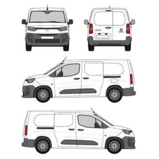 БАГАЖНИК ТОВАРНА СКАРА CRUZ EVO RACK MODULE Fiat e-Doblo XL (III) (2022-->)