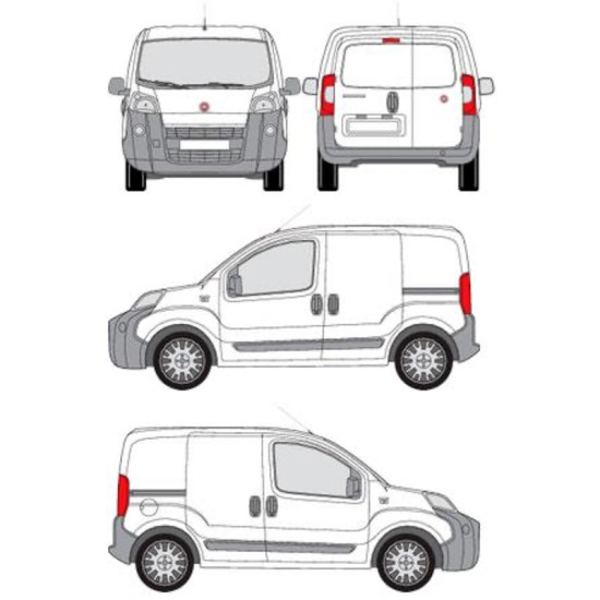 БАГАЖНИК ТОВАРНА СКАРА CRUZ EVO RACK MODULE Fiat Qubo 5d (III - fixpoint) (2008-->2017)