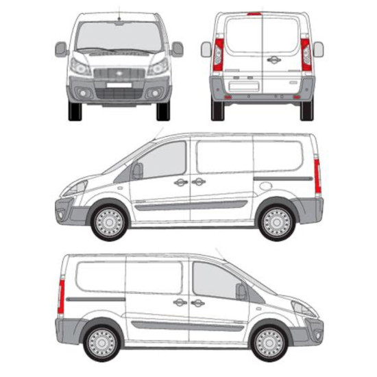 БАГАЖНИК ТОВАРНА СКАРА CRUZ EVO RACK MODULE Fiat Scudo L1H1 (II) (2007-->2016)