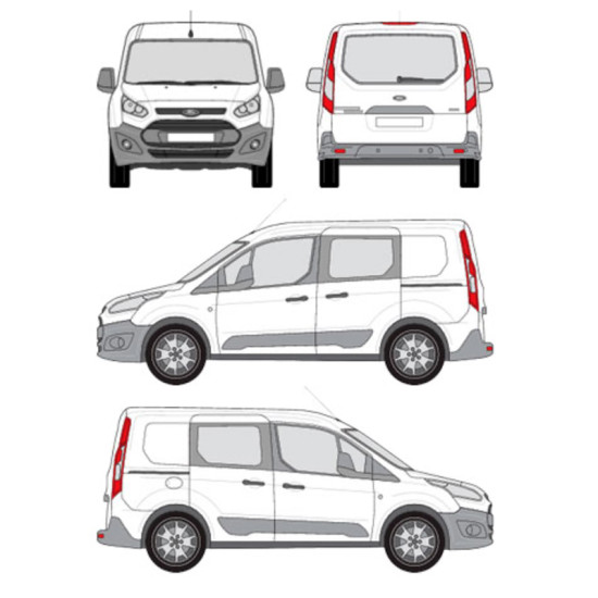 БАГАЖНИК ТОВАРНА СКАРА CRUZ EVO RACK MODULE Ford Connect II Tourneo L1 (fixpoint) (2013-->2022)