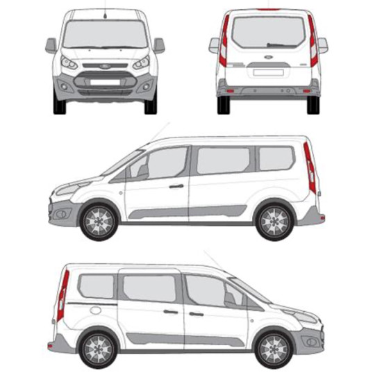 БАГАЖНИК ТОВАРНА СКАРА CRUZ EVO RACK MODULE Ford Connect II Tourneo L2 (fixpoint) (2013-->2022)