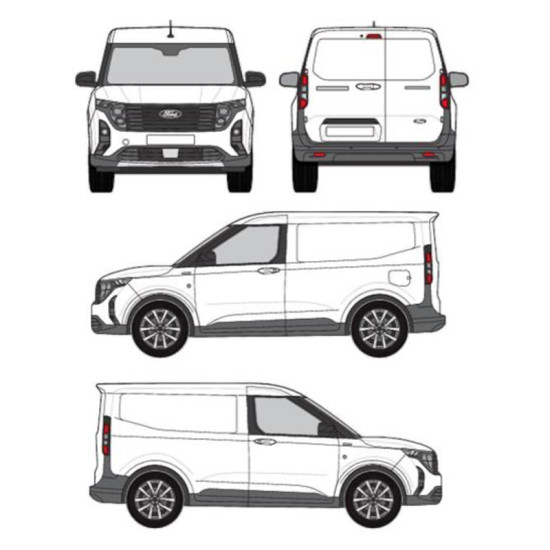 БАГАЖНИК ТОВАРНА СКАРА CRUZ EVO RACK MODULE Ford Courier II Tourneo/Transit (2023-->)