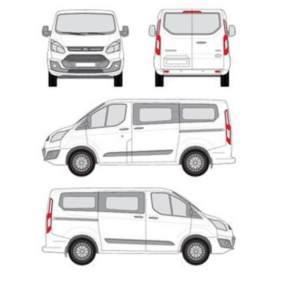 БАГАЖНИК ТОВАРНА СКАРА CRUZ EVO RACK MODULE Ford Custom Tourneo L1 (2013-->2023)