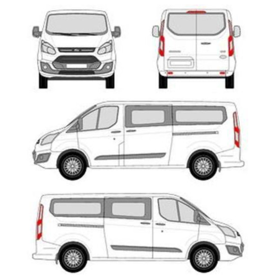 БАГАЖНИК ТОВАРНА СКАРА CRUZ EVO RACK MODULE Ford Custom Tourneo L2 (2013-->2023)