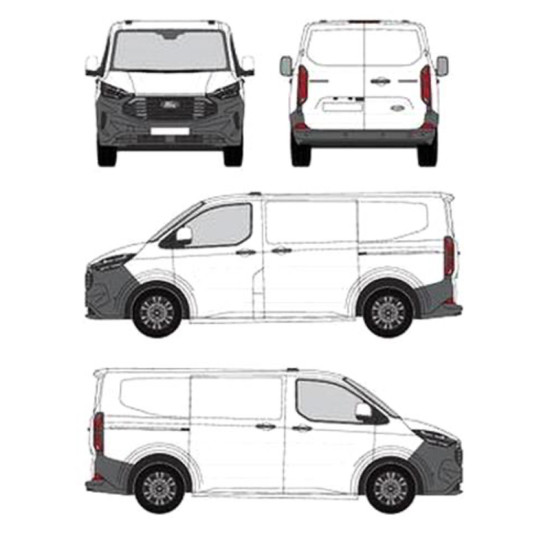 БАГАЖНИК ТОВАРНА СКАРА CRUZ EVO RACK MODULE Ford Custom Transit L1H1 (2023-->)