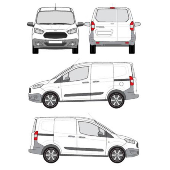 БАГАЖНИК ТОВАРНА СКАРА CRUZ EVO RACK MODULE Ford Courier I Tourneo/Transit (2014-->2023)