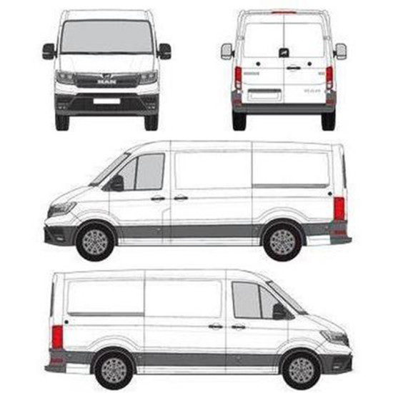 БАГАЖНИК ТОВАРНА СКАРА CRUZ EVO RACK MODULE MAN TGE L3H2 (MWB/normal roof) (2017-->)