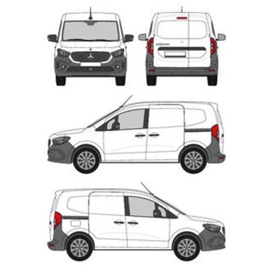 БАГАЖНИК ТОВАРНА СКАРА CRUZ EVO RACK MODULE Mercedes eCitan long (II - rear doors) (2021-->)